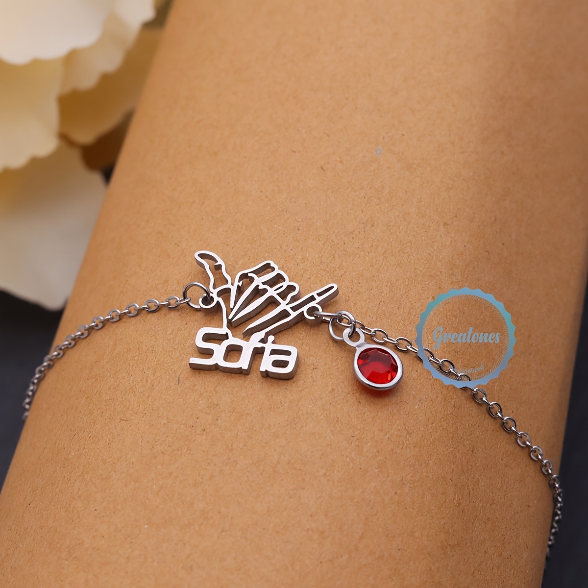 Custom Name Bracelet, Creative Personalized Hollow Design